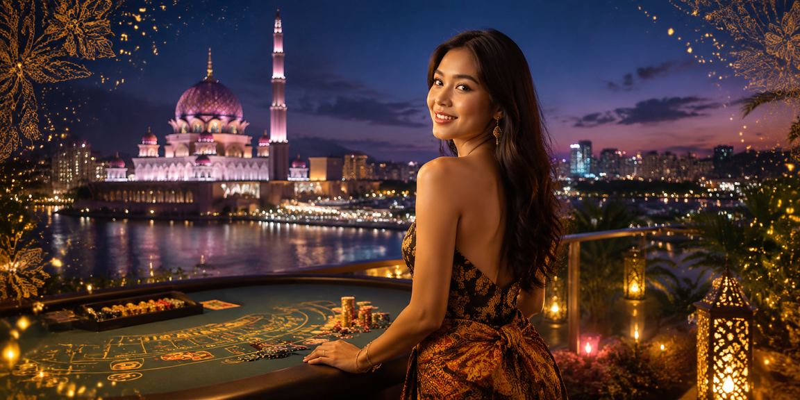 Suasana permainan Baccarat di Putrajaya dengan paparan peluang dan odd di rama2